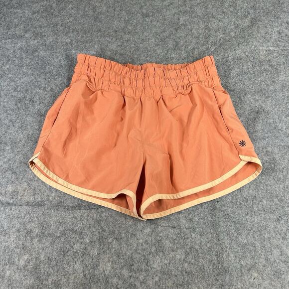 Athleta Girls XL/14 Run Free 2.5" Short Attached Brief Lining Orange - Picture 1 of 8
